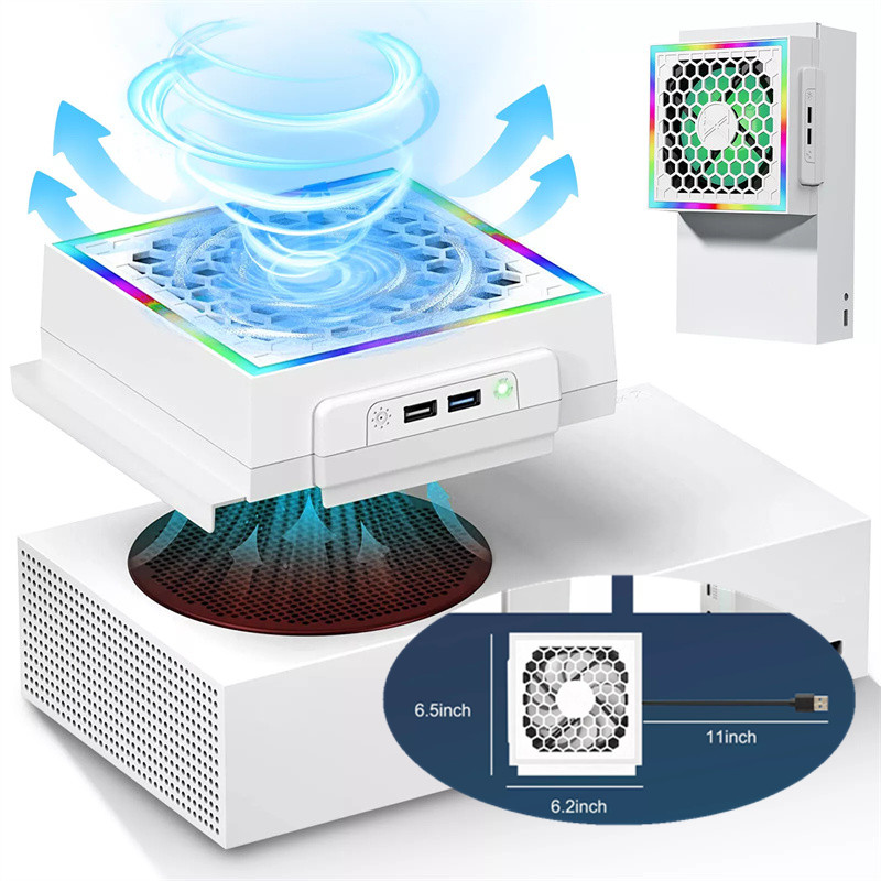 Gaming Setup Accessories Xbox - LED Cooling Fan Atmosphere Light 3
