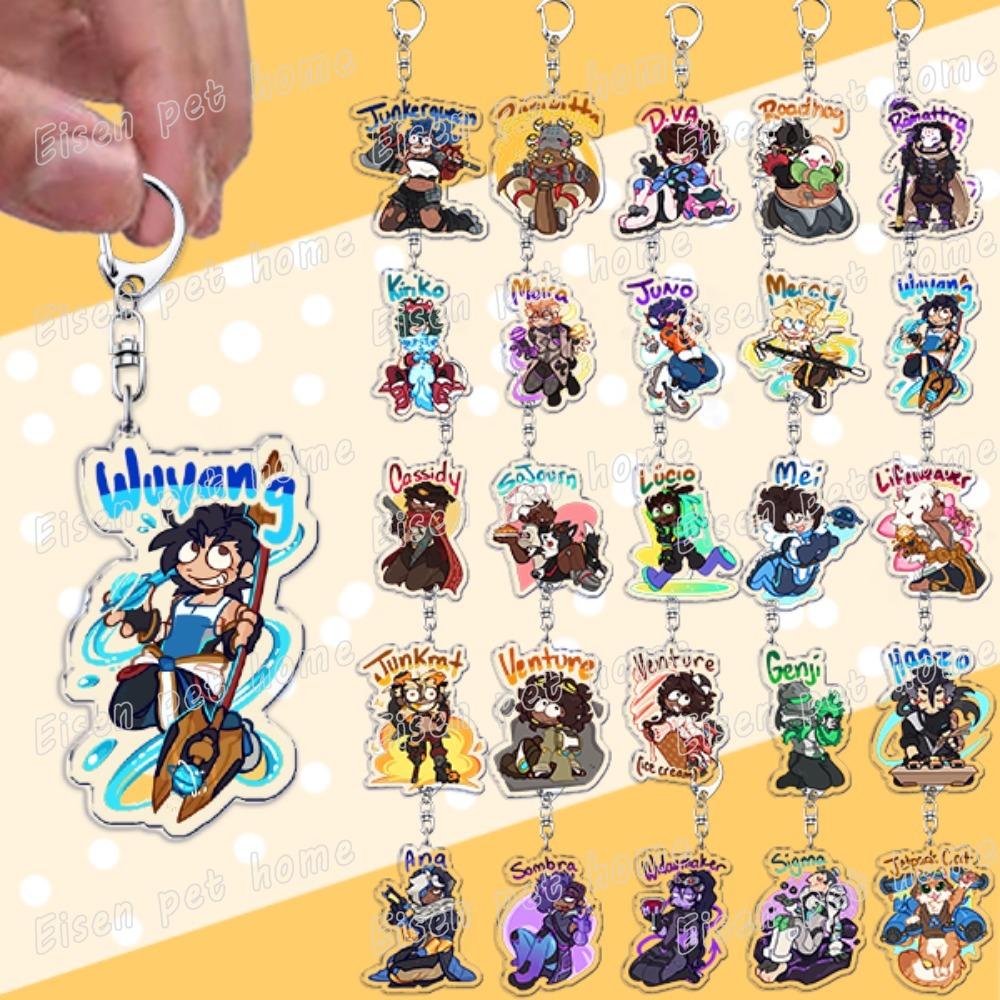 Gaming Accessories Bag - Game Ow Chibi Keychains for Women