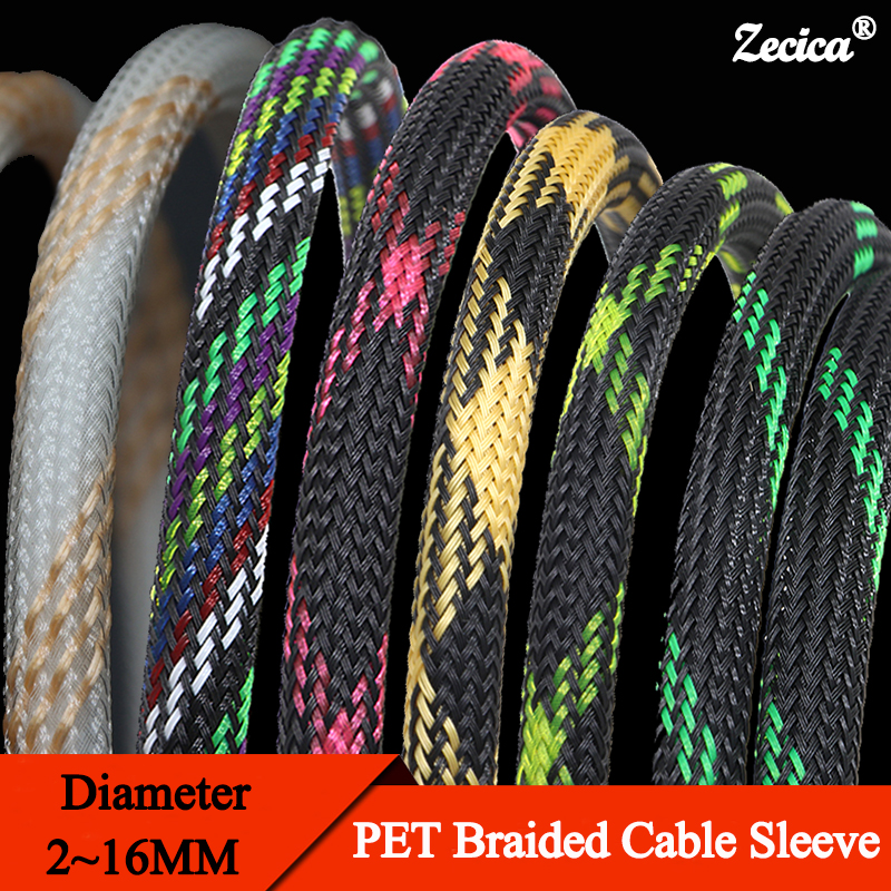 Cable Sleeve Braided - 1~50M PET Expandable Cable Sleeve Dia