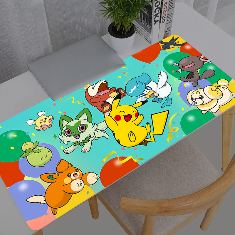 Gaming Accessories For Your Desk - Mouse Pad Rubber Table Pokemon Pikachu