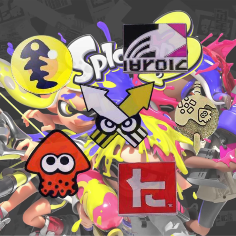Gaming Accessories Bag - Game Splatoons Enamel Pin Inkling Octopus