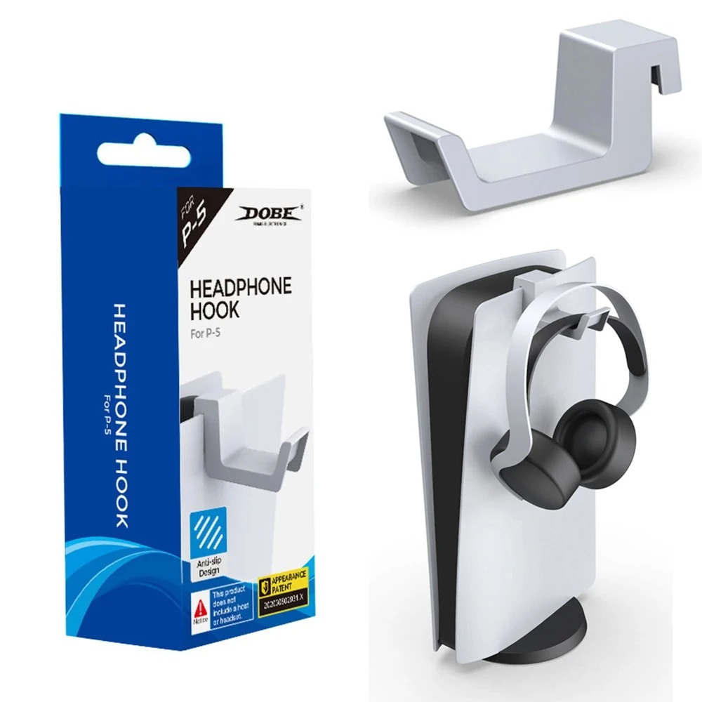 Gaming Headphone Accessories - Headphone Stand Mount for PS5 Consoles