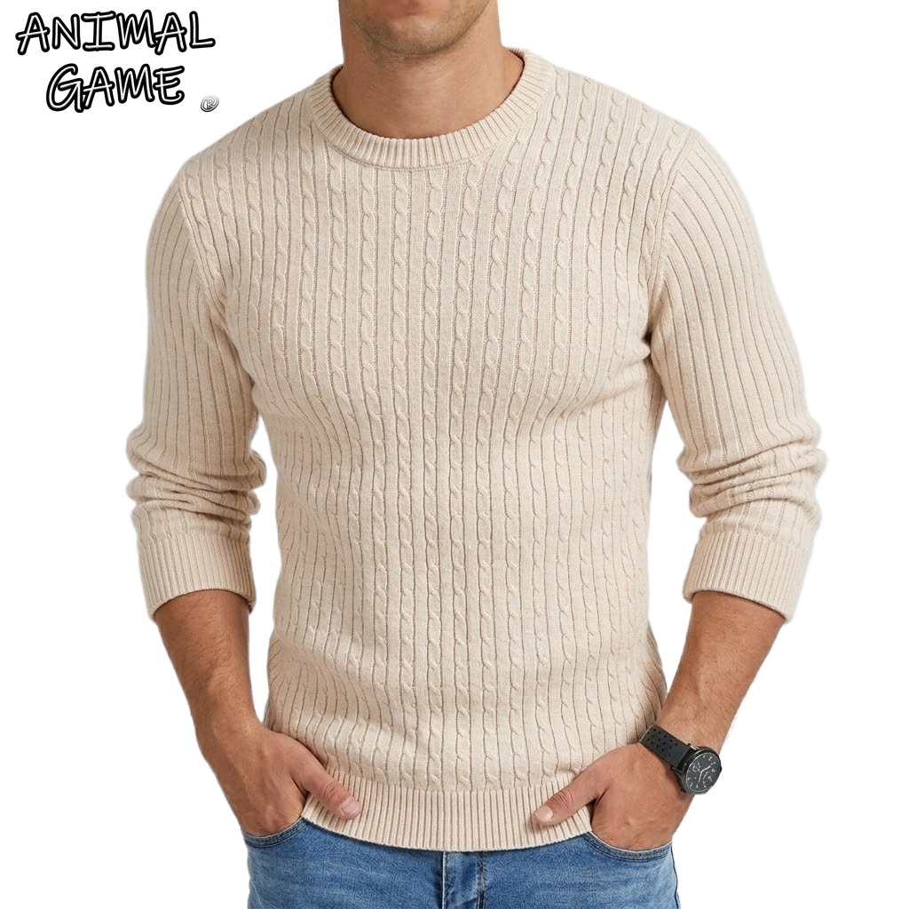 Sleeved Cable Kit - New Long Sleeve Crew Neck Sweater