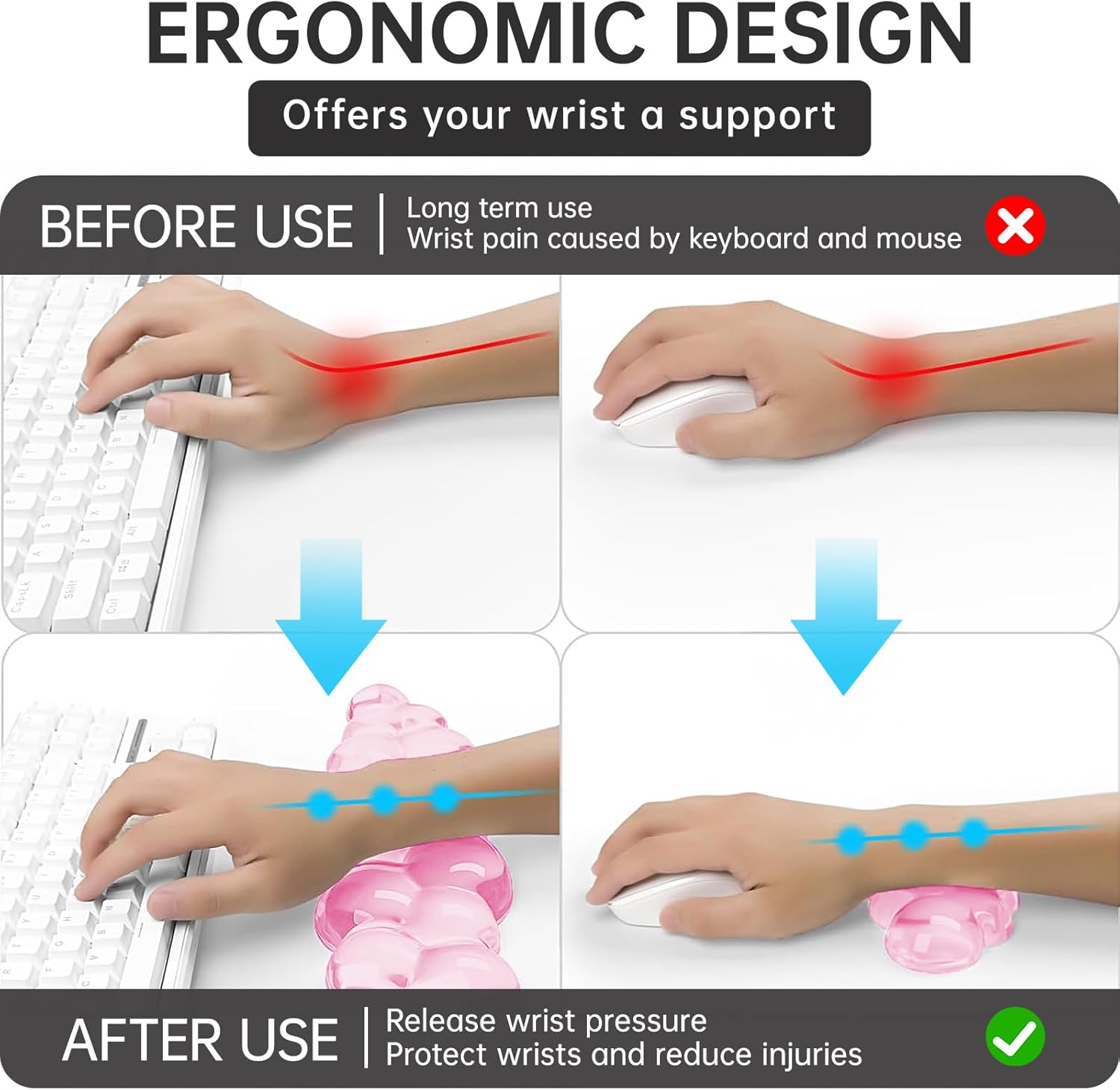 Mouse Pad with Wrist Rest, Sof - огляд і ціна Gaming Accessories Images