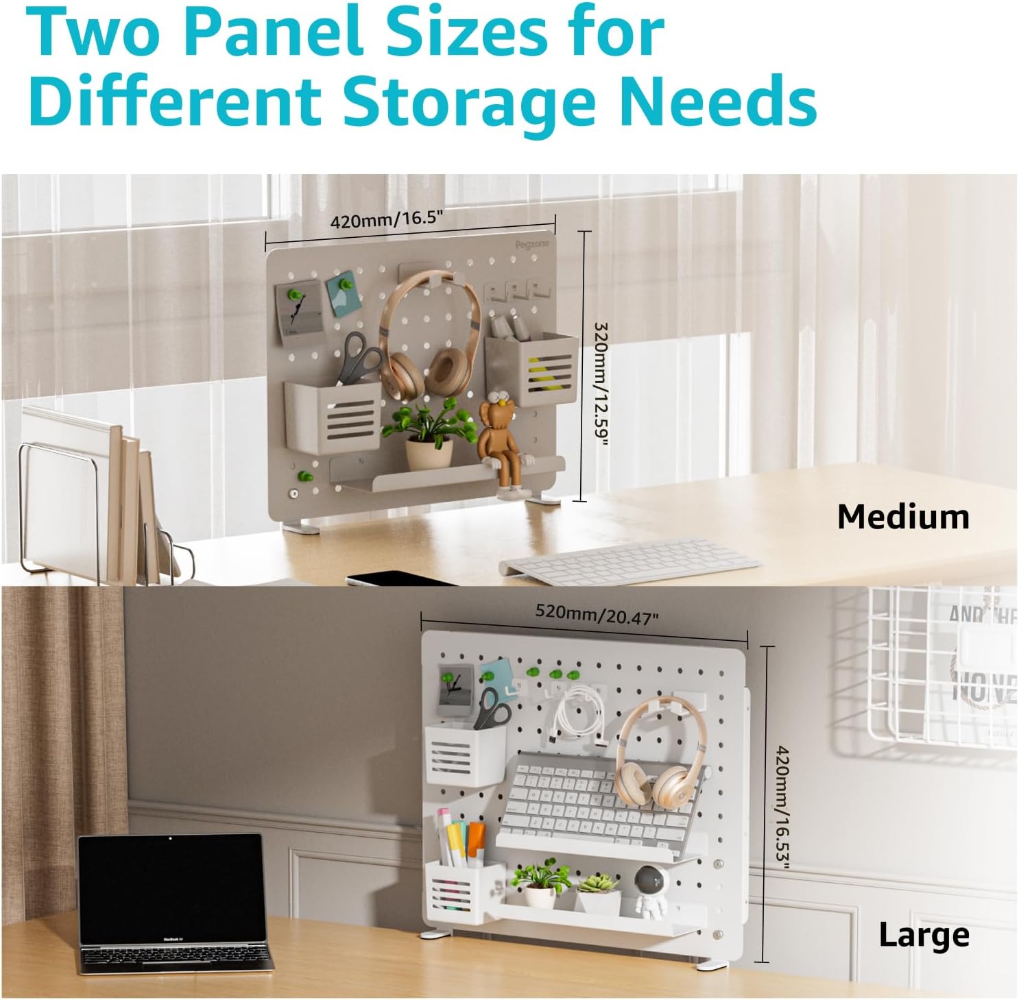 Large White Magnetic Pegboard  - огляд і ціна Gaming Accessories Images