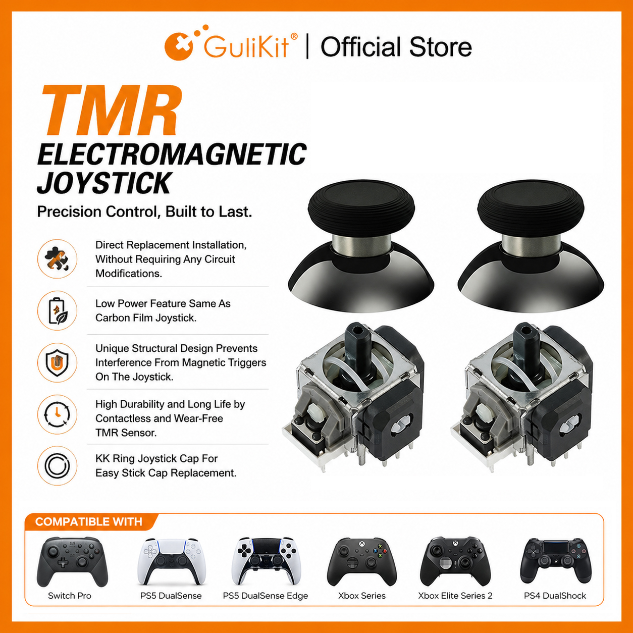 10 Pairs GuliKit TMR Joystick  - огляд і ціна Gaming Accessories For Ps5