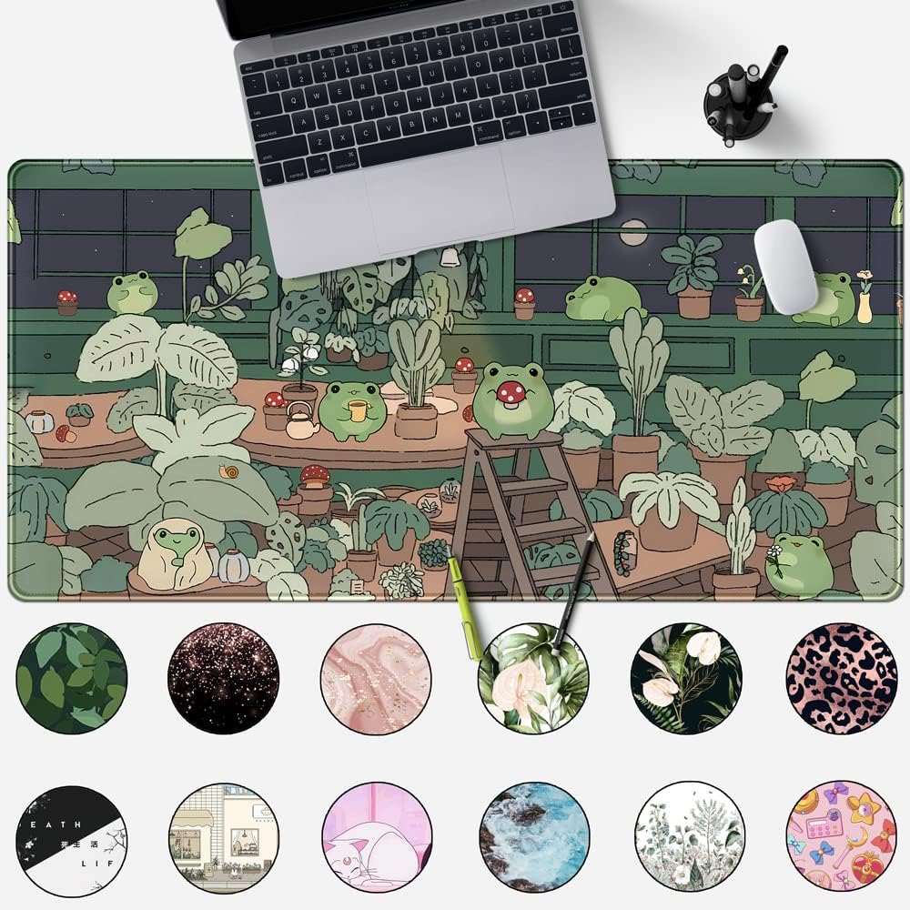Cute Frog Mouse Pad Desk Mat,  - огляд і ціна Gaming Accessories Images