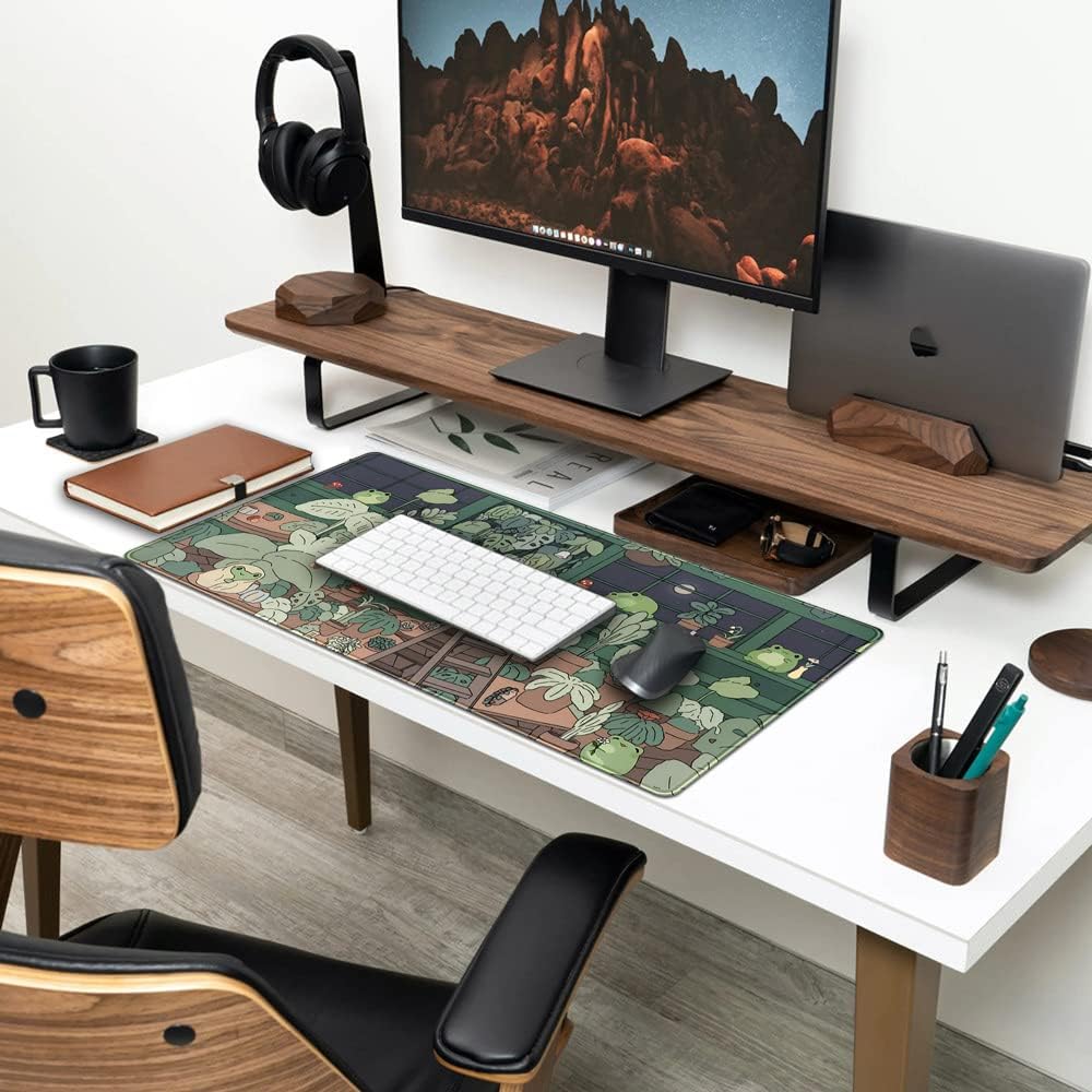 Cute Frog Mouse Pad Desk Mat,  - огляд і ціна Gaming Accessories Images
