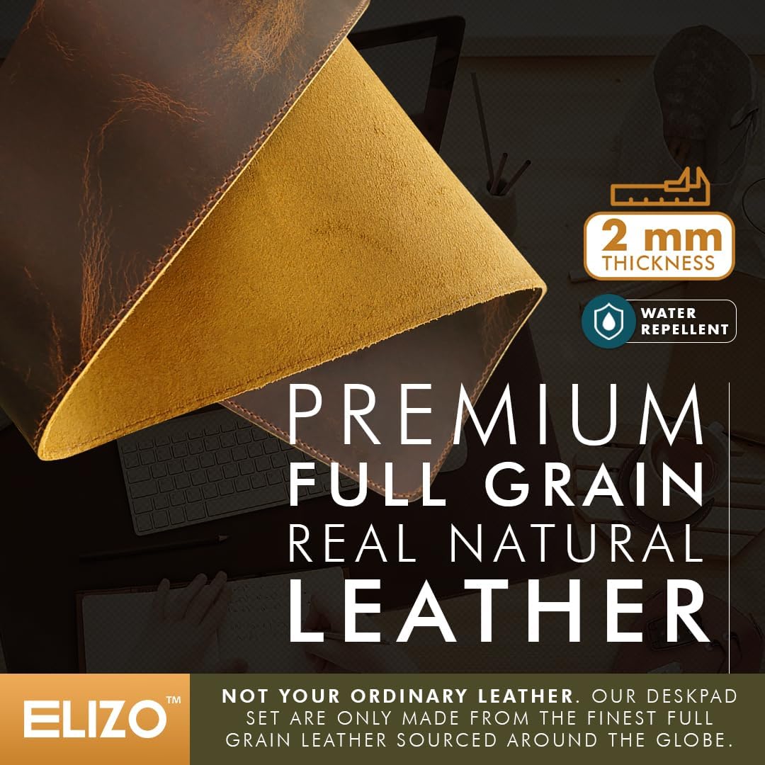 Large Leather Desk Mat Set (32 - огляд і ціна Gaming Accessories Images
