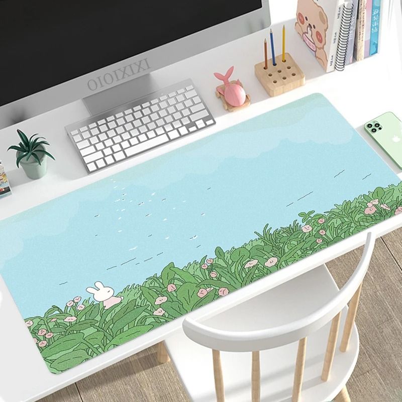 Cute Rabbit Green Mouse Pad La - огляд і ціна Gaming Accessories For Your Desk