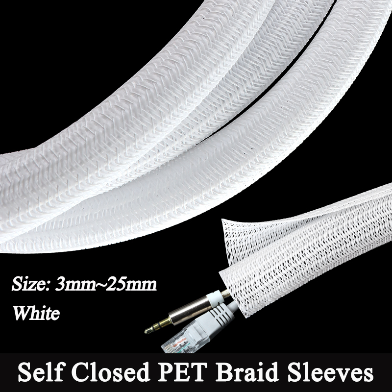White Self-Closed Cable Sleeve - огляд і ціна Cable Sleeve Braided