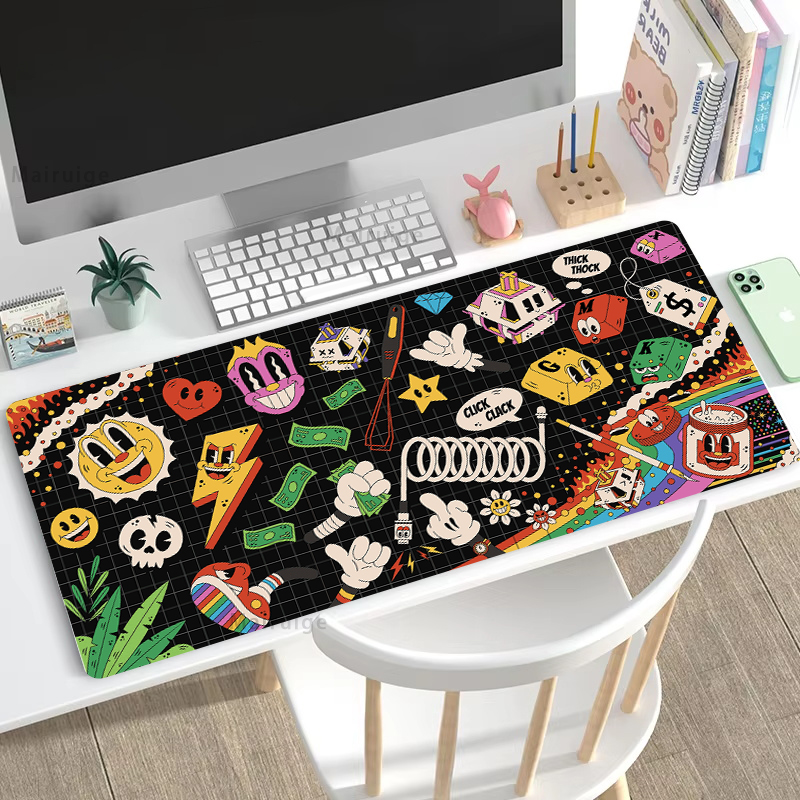 Graffiti Mausepad Office Rug D - огляд і ціна Gaming Accessories Pc Setup