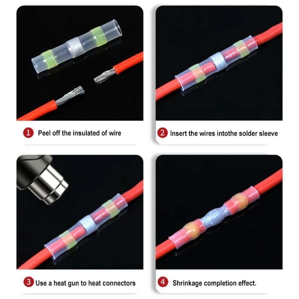 50/100 Pcs Solder Sleeve Wire  - огляд і ціна Sleeved Cable Kit