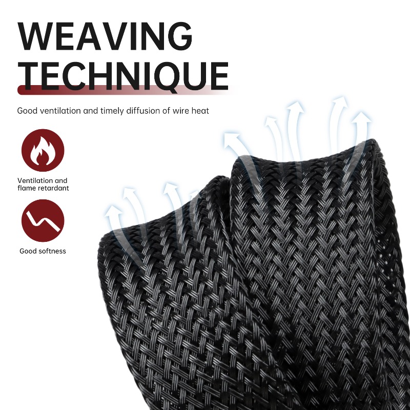 Red Black 2/4/6/8/10/12/14/16/ - огляд і ціна Cable Sleeve Braided