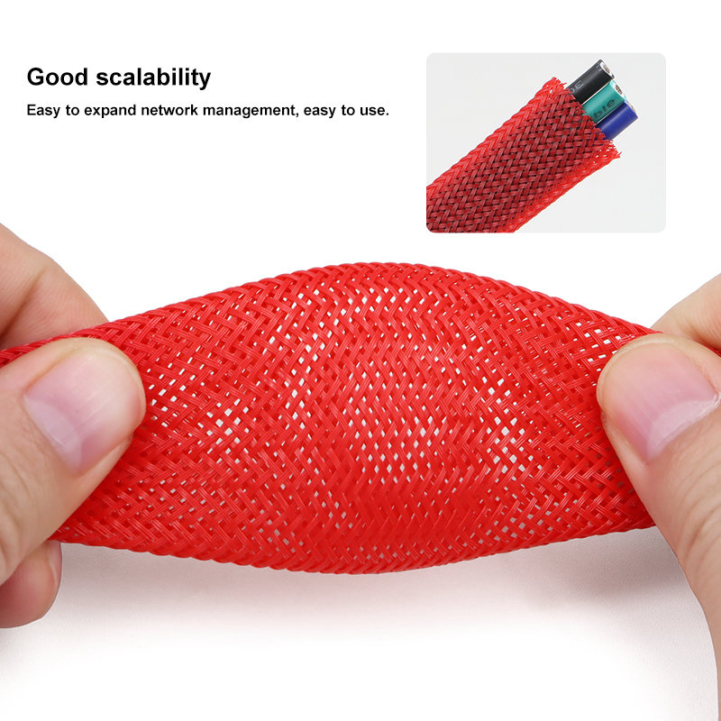 Red Black 2/4/6/8/10/12/14/16/ - огляд і ціна Cable Sleeve Braided