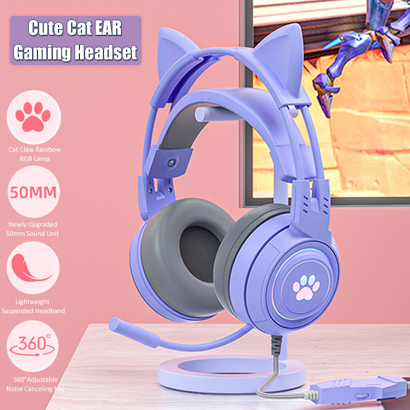 Cute Cat Ear Gaming Headphones - огляд і ціна Gaming Setup Accessories Xbox